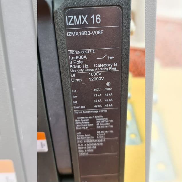 Автоматические выкл Eaton 800А c мотор-редуктором