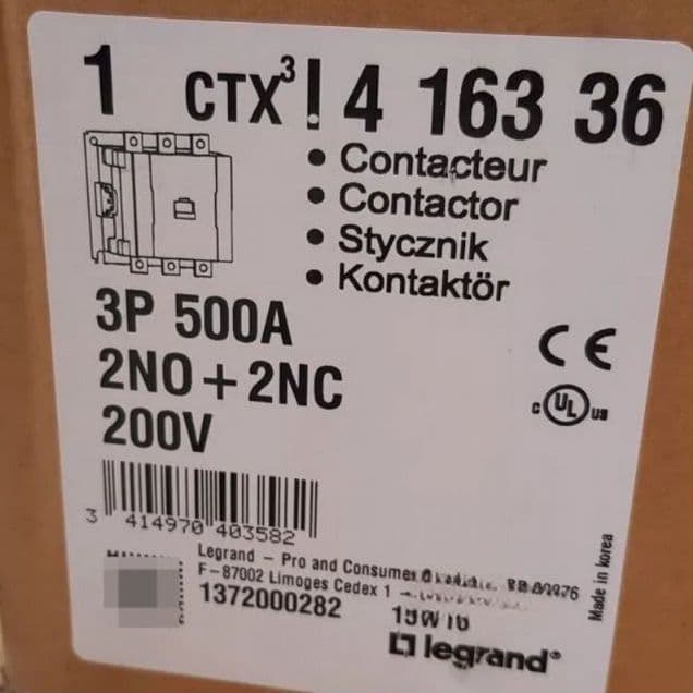 Контакторы Legrand 580A / 265 кВт, 80A / 37квт