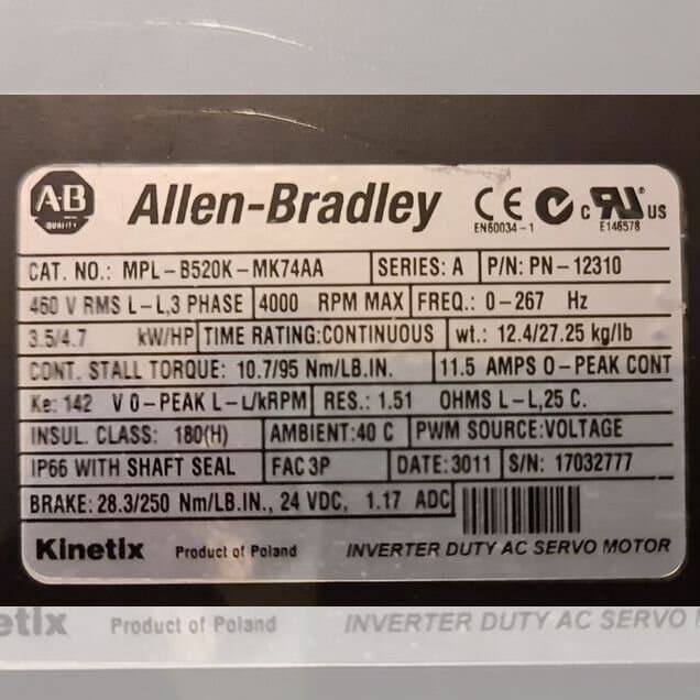 Серводвигатель Allen-Bradley