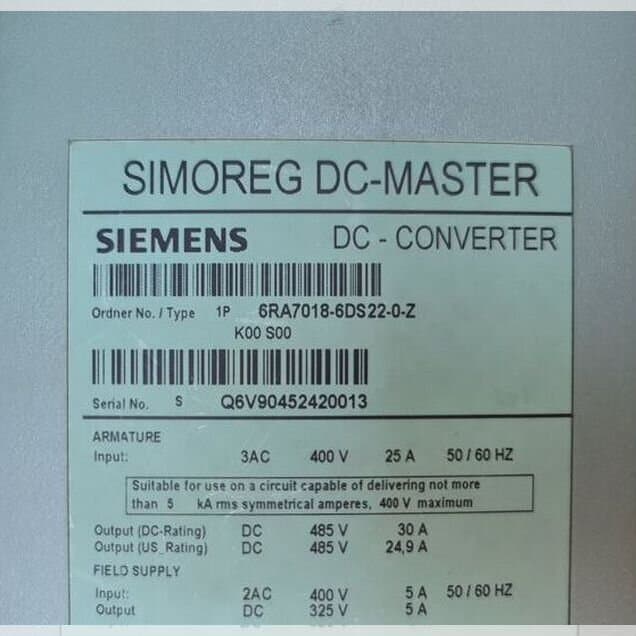 Привод постоянного тока Siemens Simoreg 30А