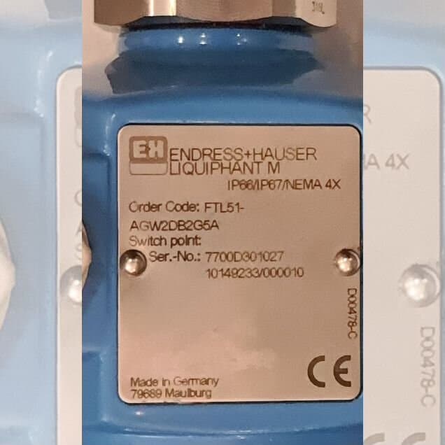 Вибрационный датчик уровня Endress+Hauser