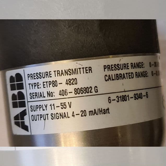 Датчики давления гигиенические 90/300mBar ABB DN50