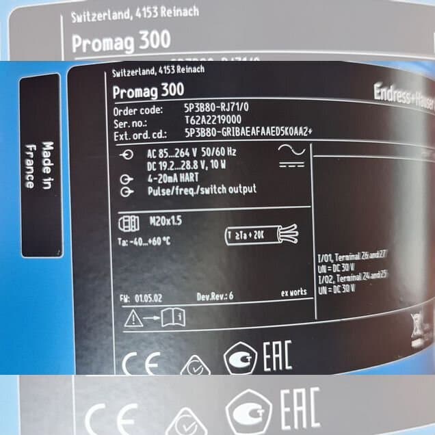Расходомеры Электромагнитные DN80 Endress+H Promag