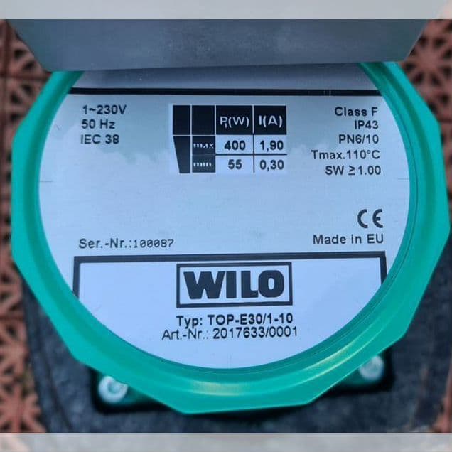 Циркуляционный насос электрон Wilo TOP-E 30/1-10