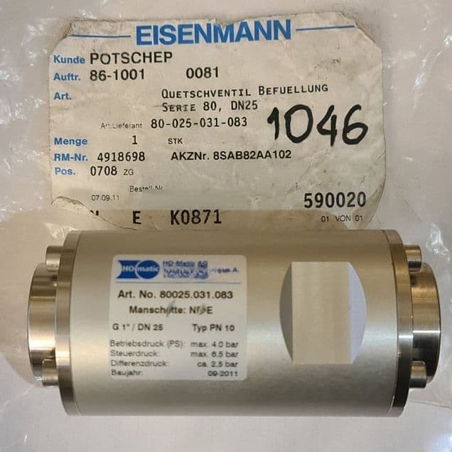 Eisenmann Пережимной клапан, Блок упр Gelbau