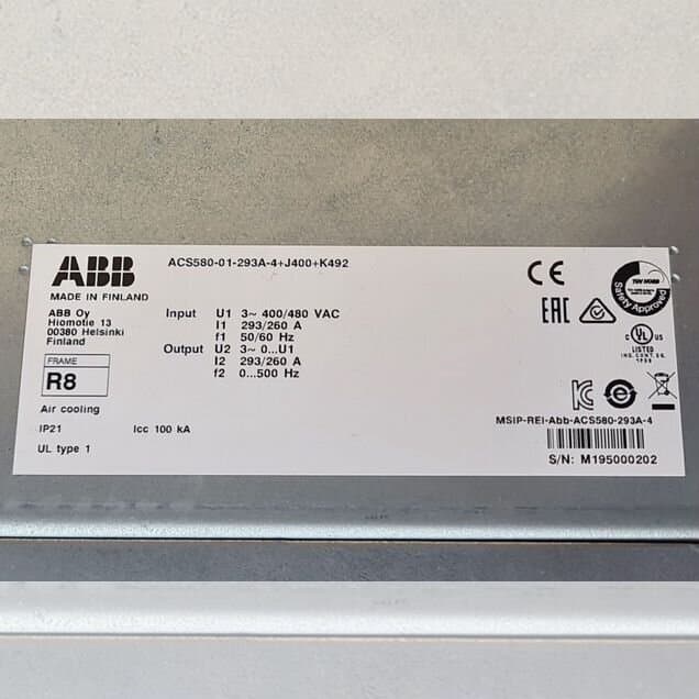 Преобразователи частоты ABB ACS580 ACS850