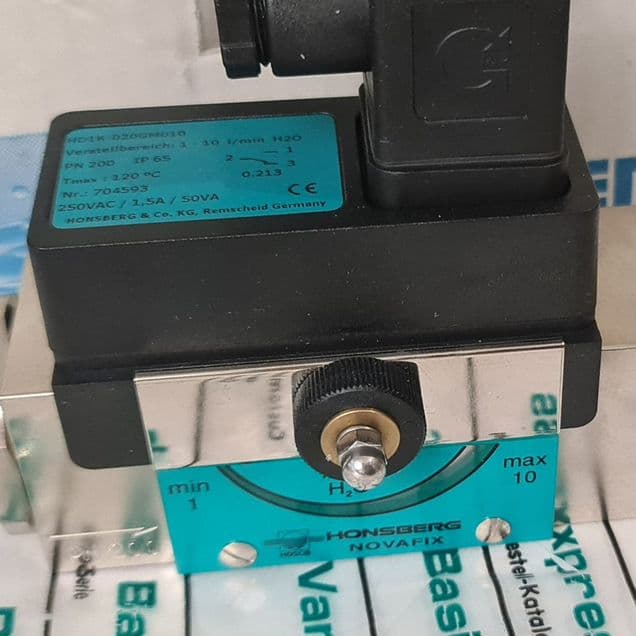 Реле протока 200bar 60L/min DN20 Honsberg