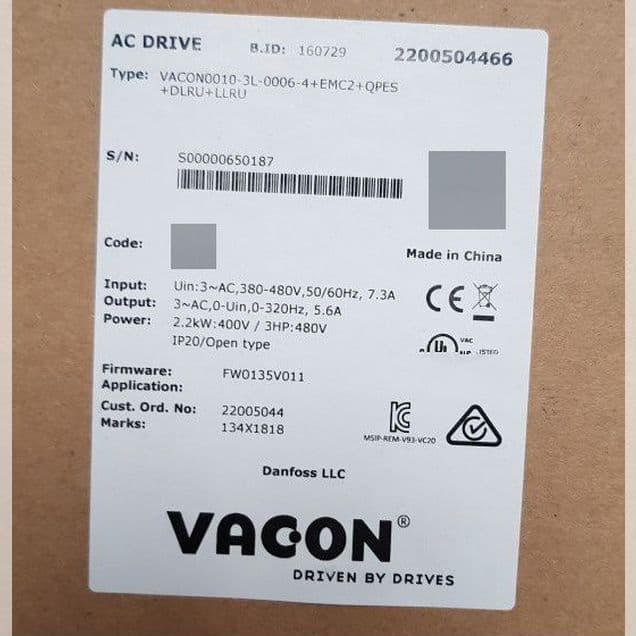 Преобразователи частоты Vacon 0,5-75кВт