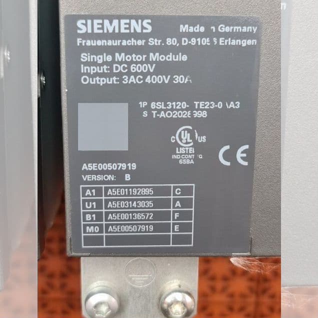 Модули Servo Siemens Sinamics S120