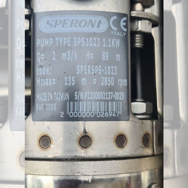 Скважинные насосы Spironi Италия до 124 Метров