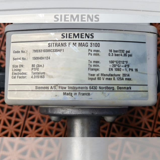 Электромагнитный расходомер Siemens DN80 Нерж корп