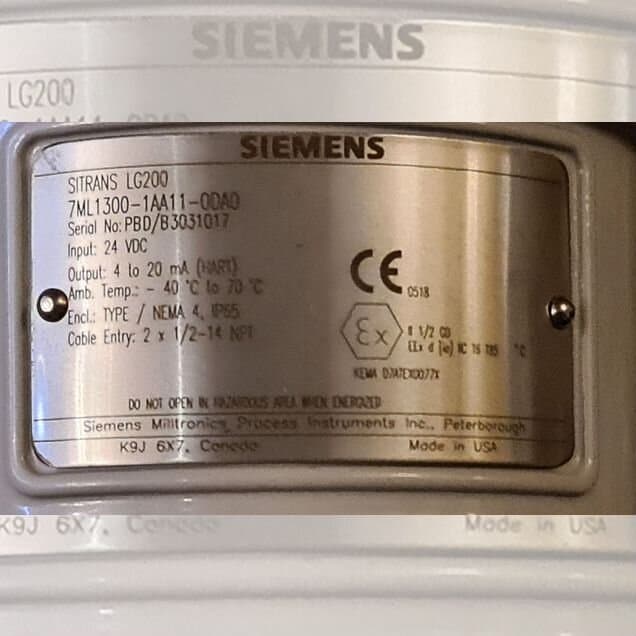 Волноводный Уровнемер Siemens Sitrans LG200