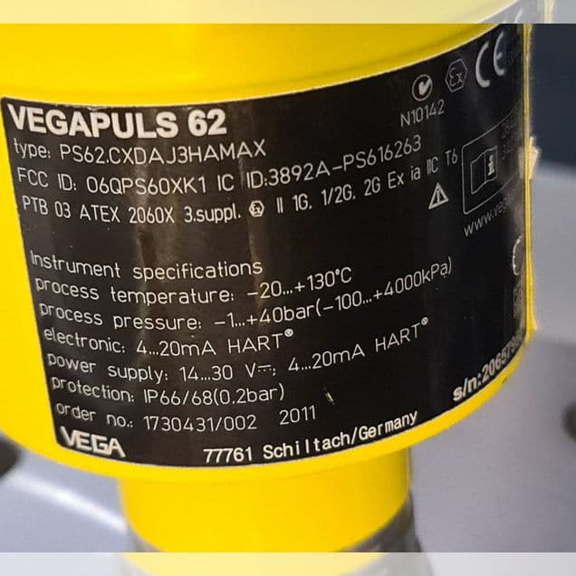 Уровнемеры Радарные +130С Vega Vegapuls 62 61 EEx