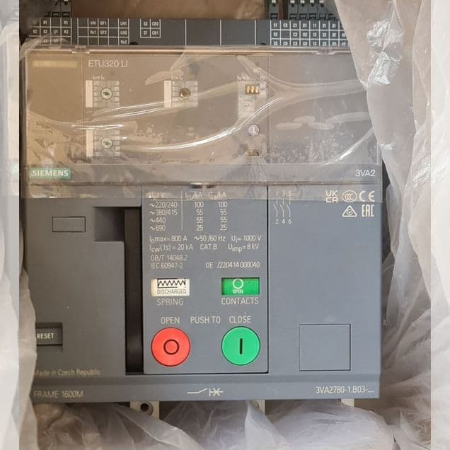 Автоматические выключатели 800А 1250А Siemens
